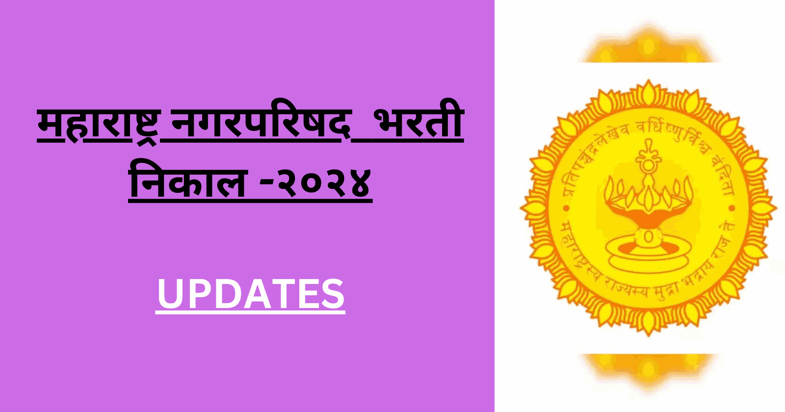 nagarprishad bharti 2024 result